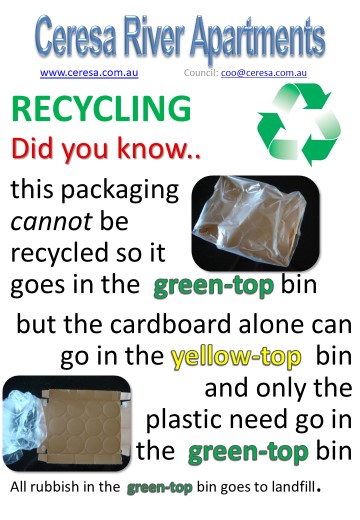 Separate items into rubbish and recycling