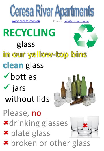 Recycle glass clean containers only