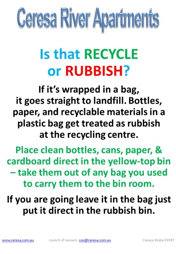 Know recycling from rubbish