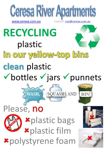 Recycle plastic - no platic film or bags